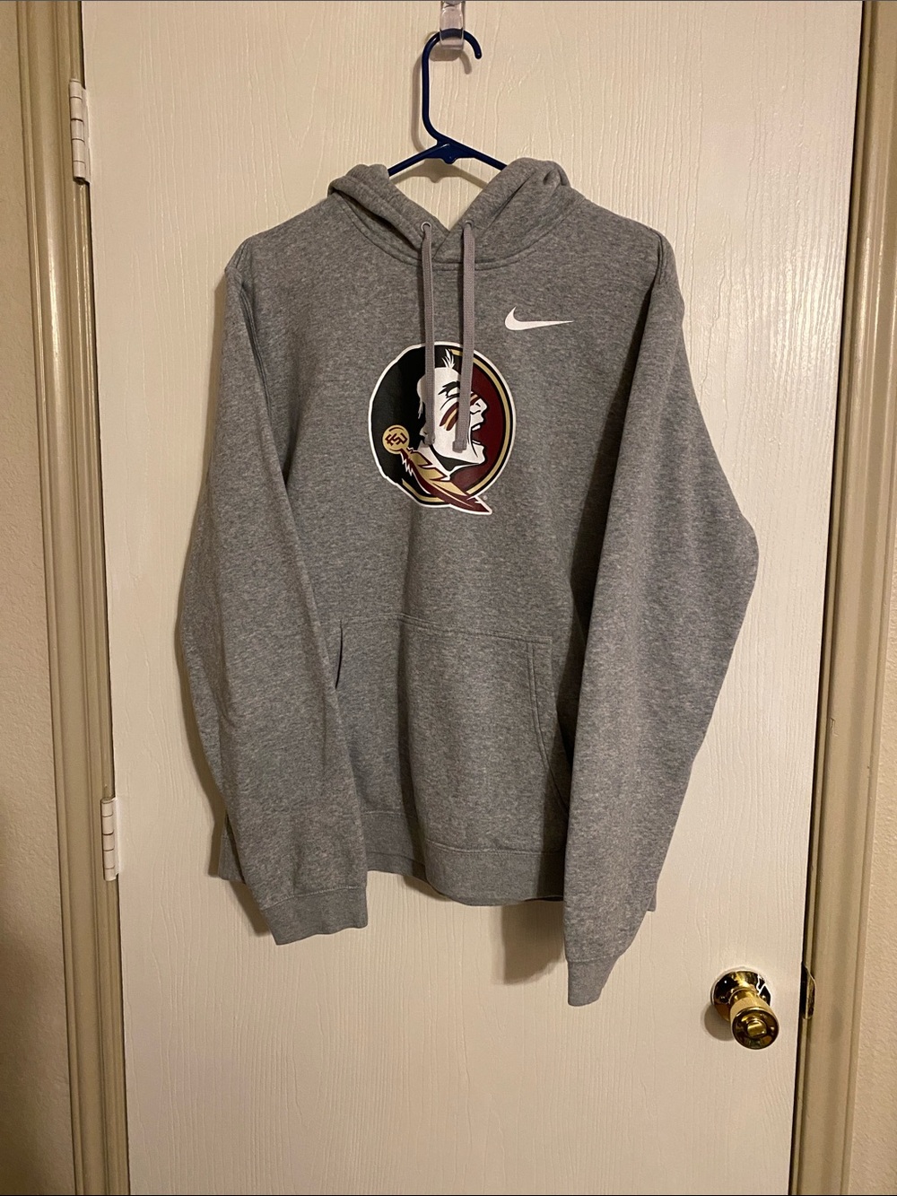 Nike Gray FSU Seminoles Logo Hooded Sweatshirt